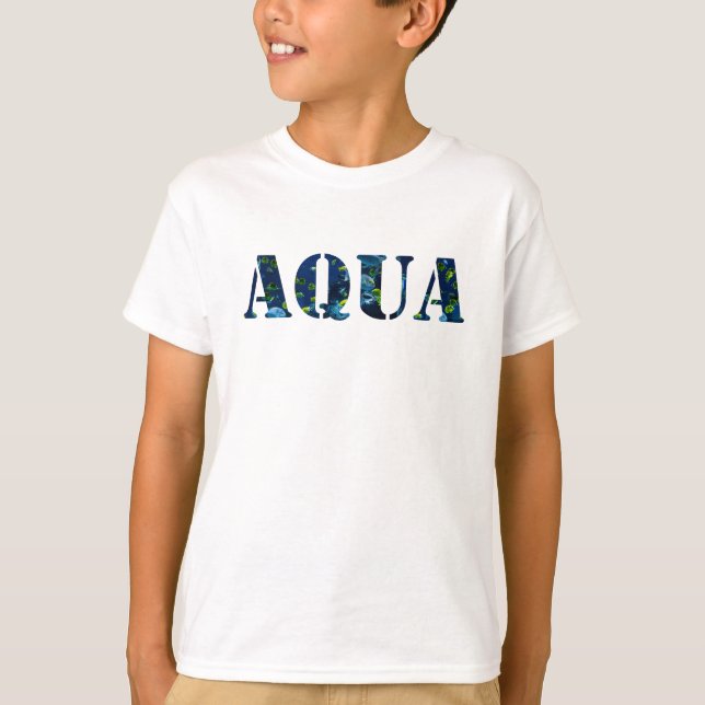 Aqua Planet Akvariefiskar T Shirt (Framsida)