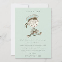 Aqua Pojkar Liten Sjöman Sjöfart Alla Åldrar Födel