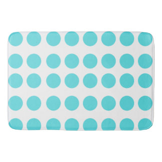 Aqua Polka dots Badrumsmatta