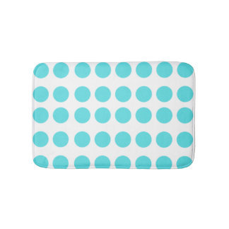 Aqua Polka dots Badrumsmatta