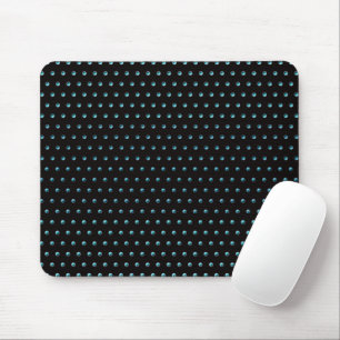 Aqua Polka dots på Black Musmatta