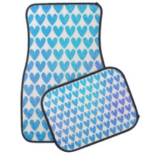 AQUA & PURPUR GLITTER UTFORMNING VALENTINE HJÄRTAN