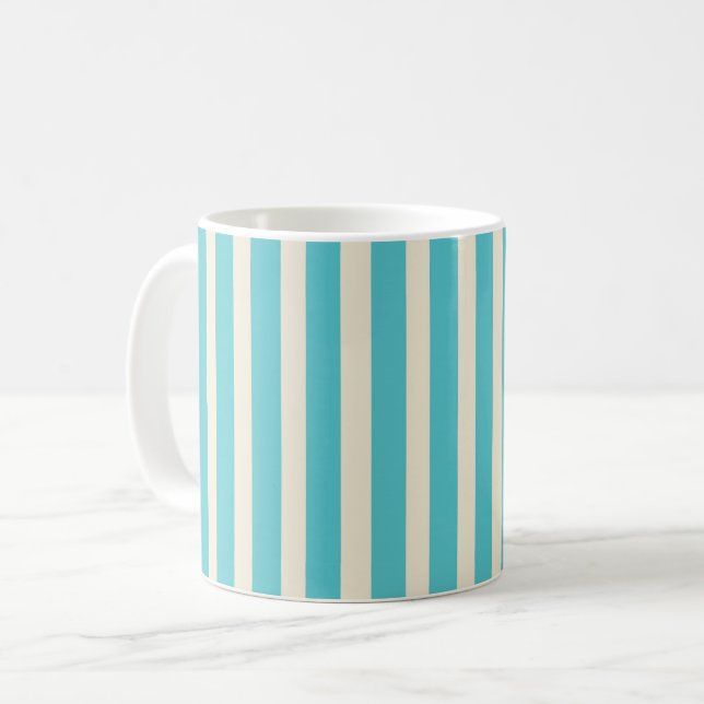 Aqua Rand Kaffemugg (Framsida vänster)