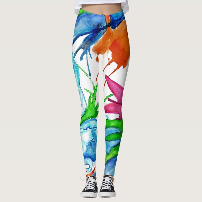 Aqua Reef Leggings (Framsida)
