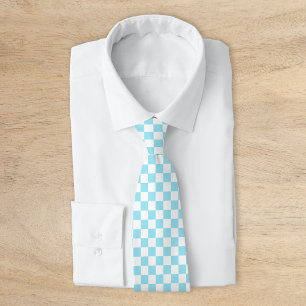 Aqua Retro Checkerboard Slips