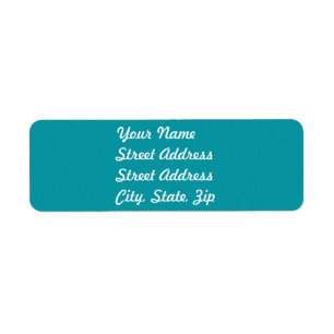 Aqua Returadress Sticker Etikett