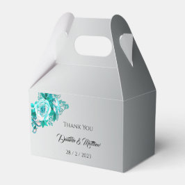 Aqua Ro Elegant Silver Bröllop Presentaskar