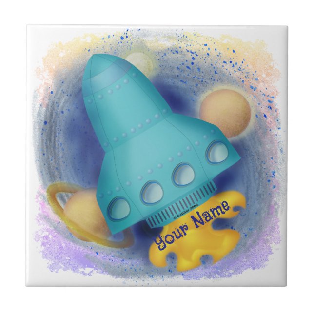 Aqua Rocket  Kakelplatta (Framsidan)
