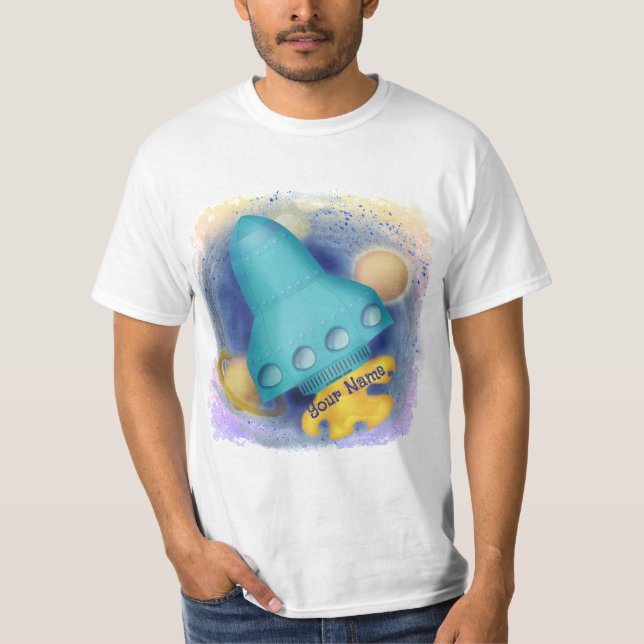 Aqua Rocket  T-shirt (Framsida)