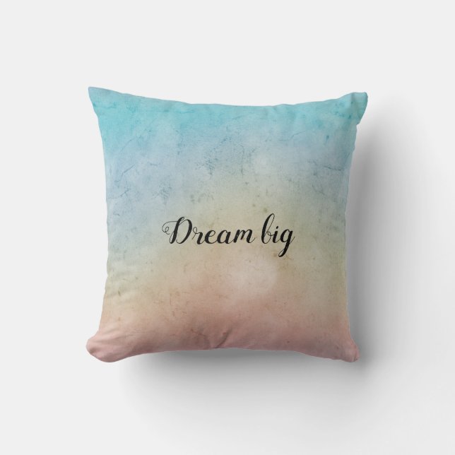 Aqua Rosa Tie dye Kudde (Framsida)