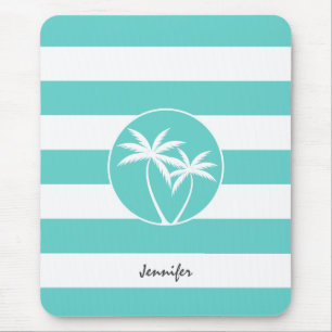 Aqua Rugby Rand Tropical Handflatan Logotyp med Na Musmatta