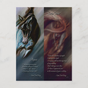 Aqua & Satin Fire Bokmärken av Kim McElroy Vykort