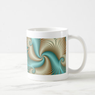 Aqua Satin - Fractal Kaffemugg