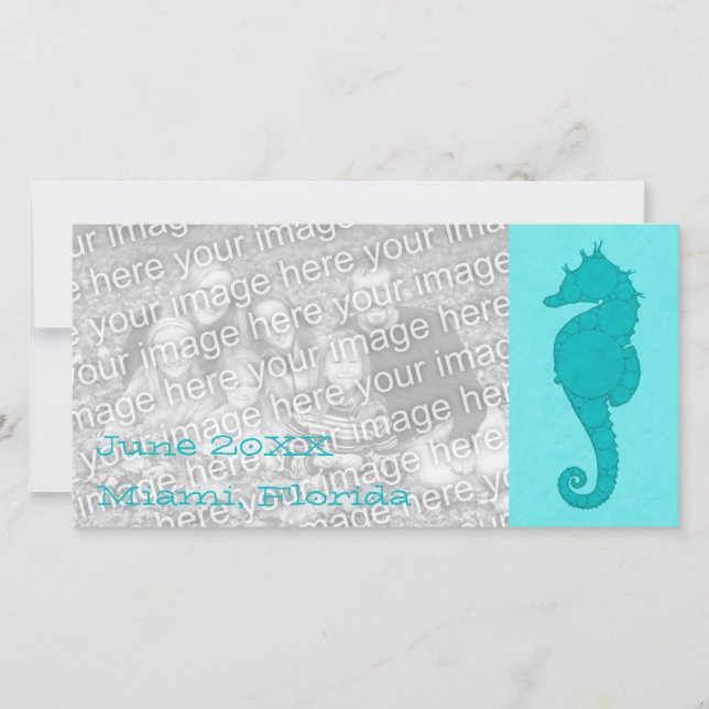 Aqua Seahorse Mosaic 2 (Framsida)