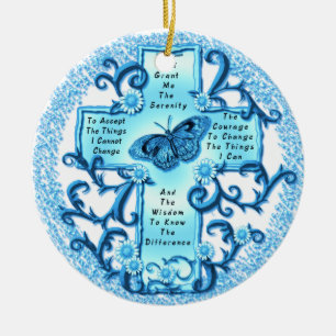 Aqua Serenity Kor keramiskt runt ornament