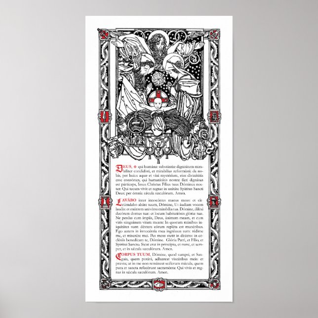 ’Aqua’ Side Altar Card Poster (Framsidan)