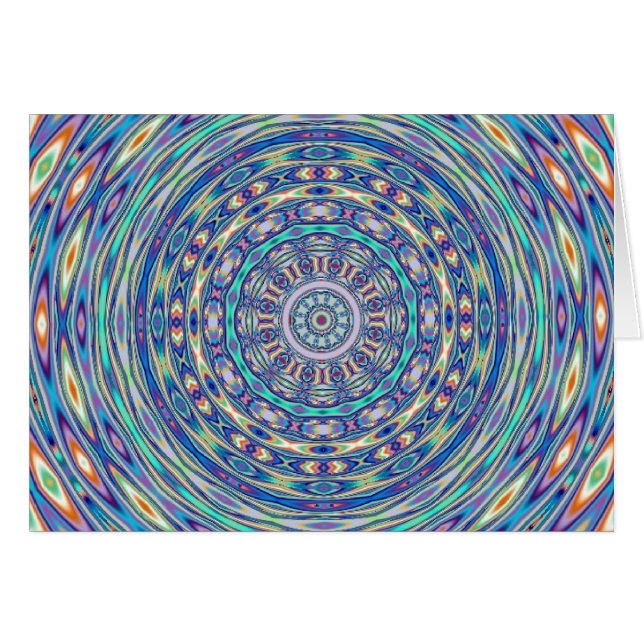 Aqua skvalpar kortet OBS kort (Framsidan Horizontal)