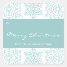 Aqua Snöflingor Helgdag  Gift Märkre