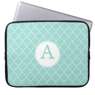 Aqua Snöre Monogram Laptop sleeve
