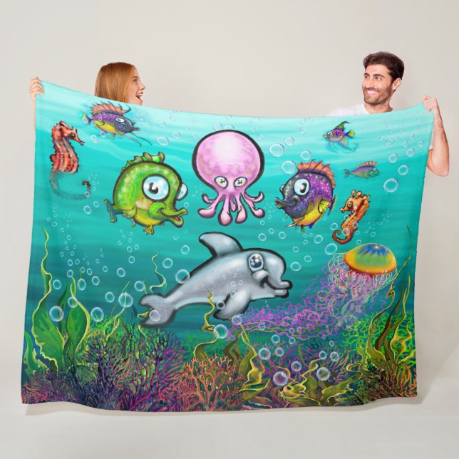 Aqua Spädbarn Fleece Blanket (På plats)