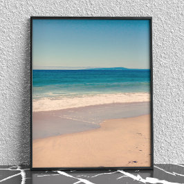 Aqua Strandscen Poster