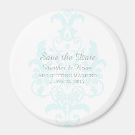 Aqua Subtle Damask Spara datum magneter