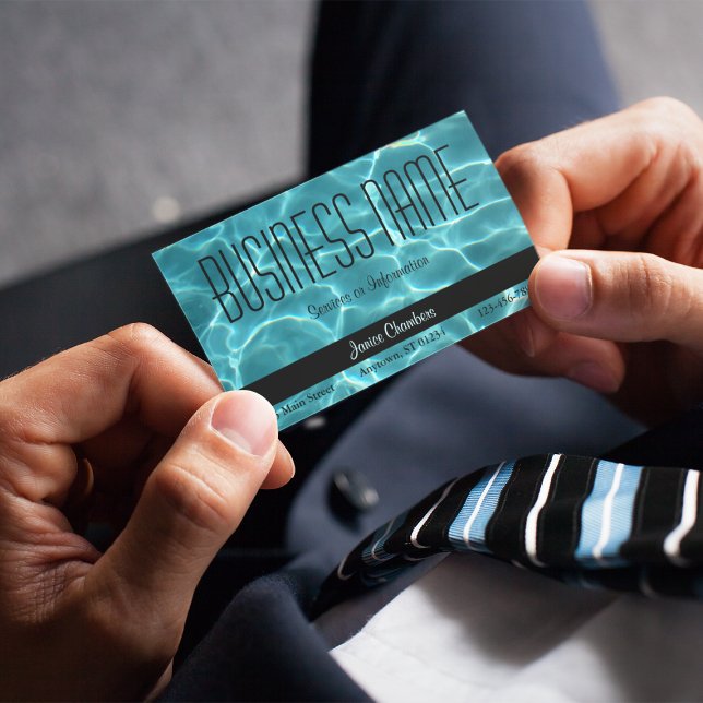 Aqua Swimming Bassäng Visitkort (Skapare uppladdad)