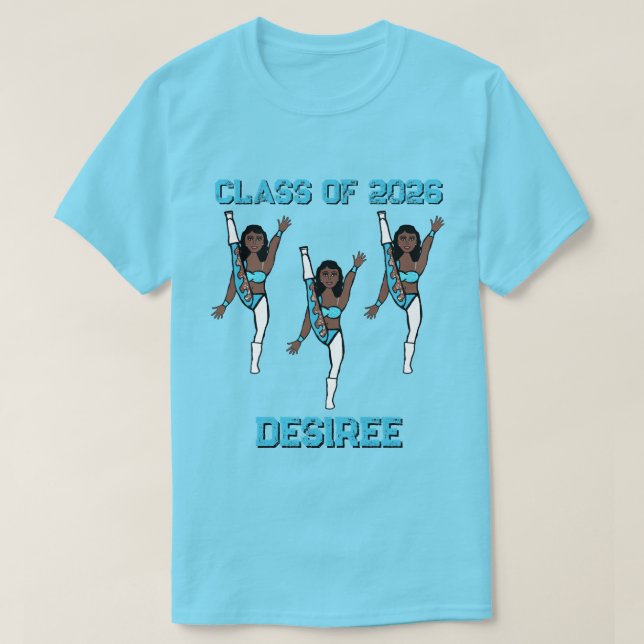 Aqua Swirl #1 T Shirt (Design framsida)