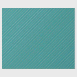 Aqua & Teal julpapper med guldaccent