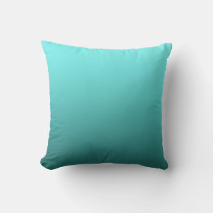 Aqua Teal Nedsänkta Moderna Trendiga Dekor Kudde