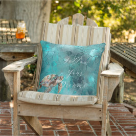 Aqua Teal Turcos Glam Kudde