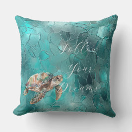Aqua Teal Turcos Glam Kudde