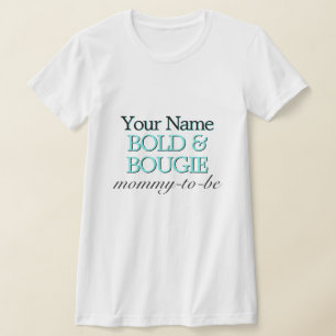 Aqua Tiffany Theme Mamma för att bli babyskor T Shirt