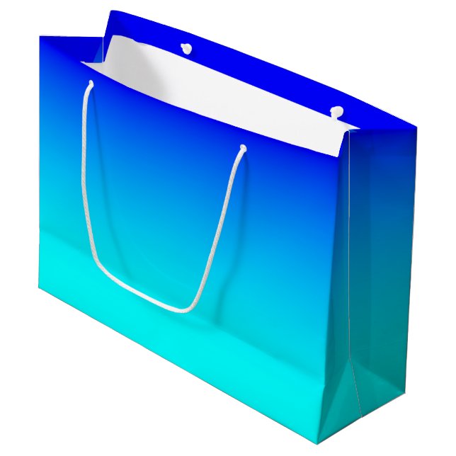 Aqua till blå gradient (Framsidan Vinklad)