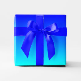 Aqua till blå övergång presentpapper