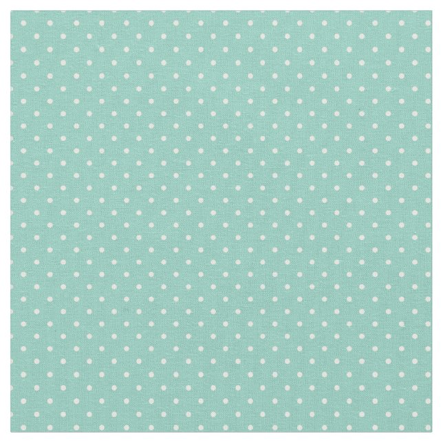 Aqua Tiny Dots Tyg (Närbild)