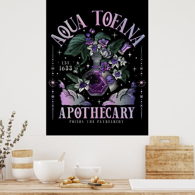 Aqua Tofana Affisch (Kök)