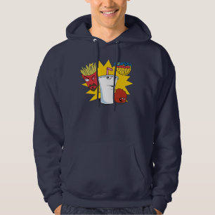 Aqua Tonåring Hungrig Force Explosive Graphic Hoodie