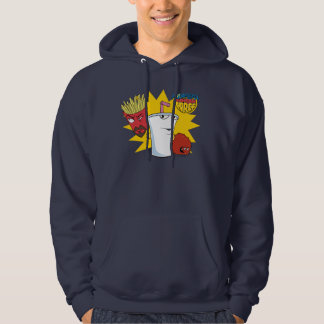 Aqua Tonåring Hungrig Force Explosive Graphic Hoodie