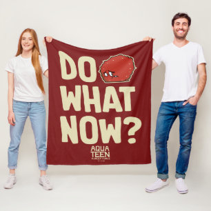 Aqua Tonåring Hungrig Force Meatwad "Do What Now"? Fleecefilt