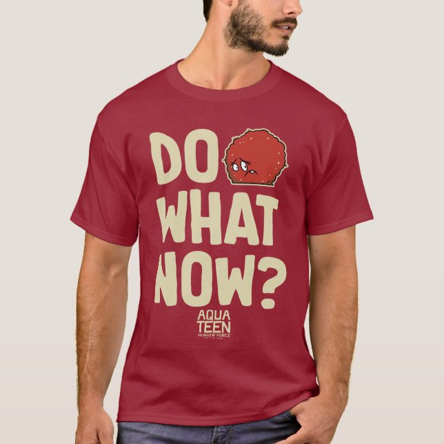 Aqua Tonåring Hungrig Force Meatwad "Do What Now"? T Shirt (Framsida)