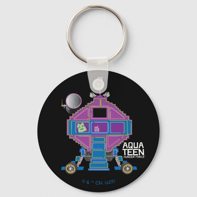 Aqua Tonåring Hungrig Force Mooninites Car Nyckelring (Framsida)