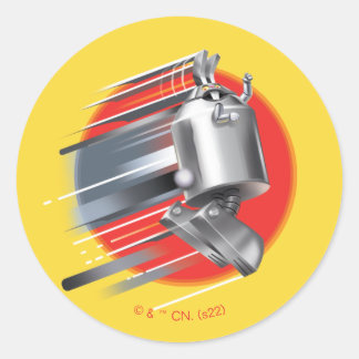 Aqua Tonåring Hungrig Force Rabbot Runt Klistermärke