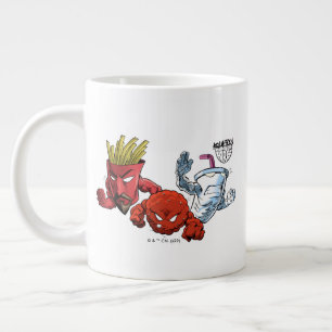 Aqua Tonåring Hungrig Tvinga animeringsgrafik Jumbo Mugg