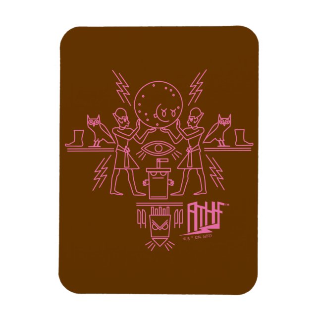 Aqua Tonåring Hungriget Force Hieroglyphics (tving Magnet (Vertikal)