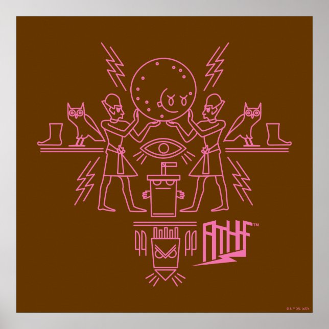 Aqua Tonåring Hungriget Force Hieroglyphics (tving Poster (Framsidan)