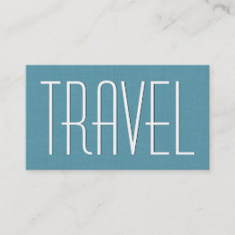 Aqua TRAVEL AGENCY Simple Stil V63H Visitkort
