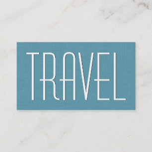 Aqua TRAVEL AGENCY Simple Stil V63H Visitkort