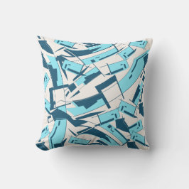 Aqua Turcos Diagonal Scattered Delar Design Kudde