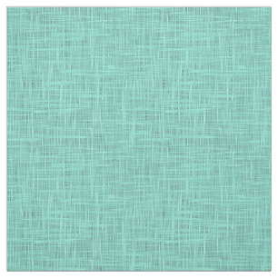 Aqua Turcos Grönt Blue Faux Jute Fabric Mönster Tyg